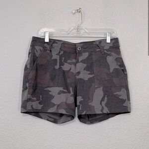 Prana Olivia Camo Print Outdoor Hiking Shorts